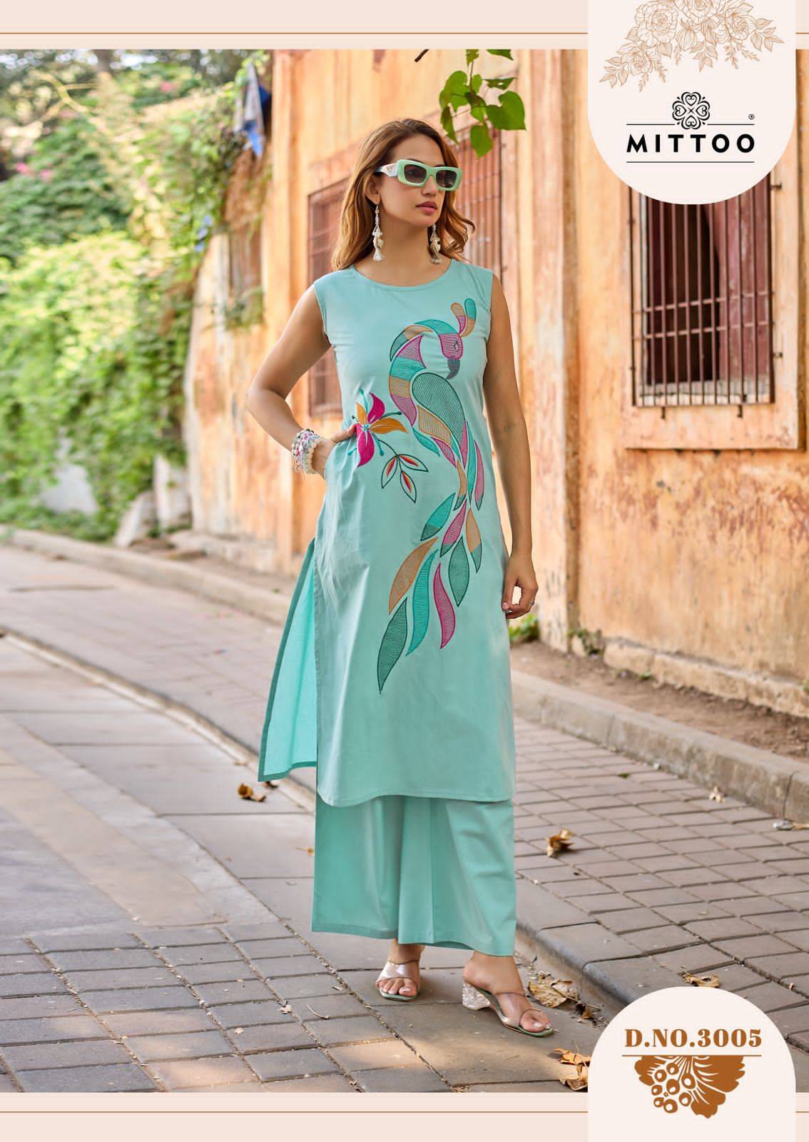  Udaan By MITTOO 3001 To 3006 Series Beautiful Festive Suits Colorful Stylish Fancy kurtis At Wholesale Price
